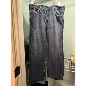 Axist Jeans Mens Size 40x30 Blue Denim Straight Leg Cotton High Rise - BIG TALL
